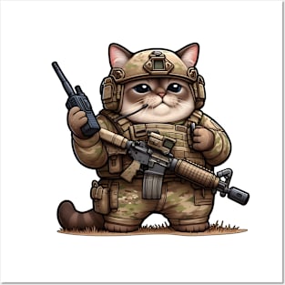 Tactical Cat Posters and Art